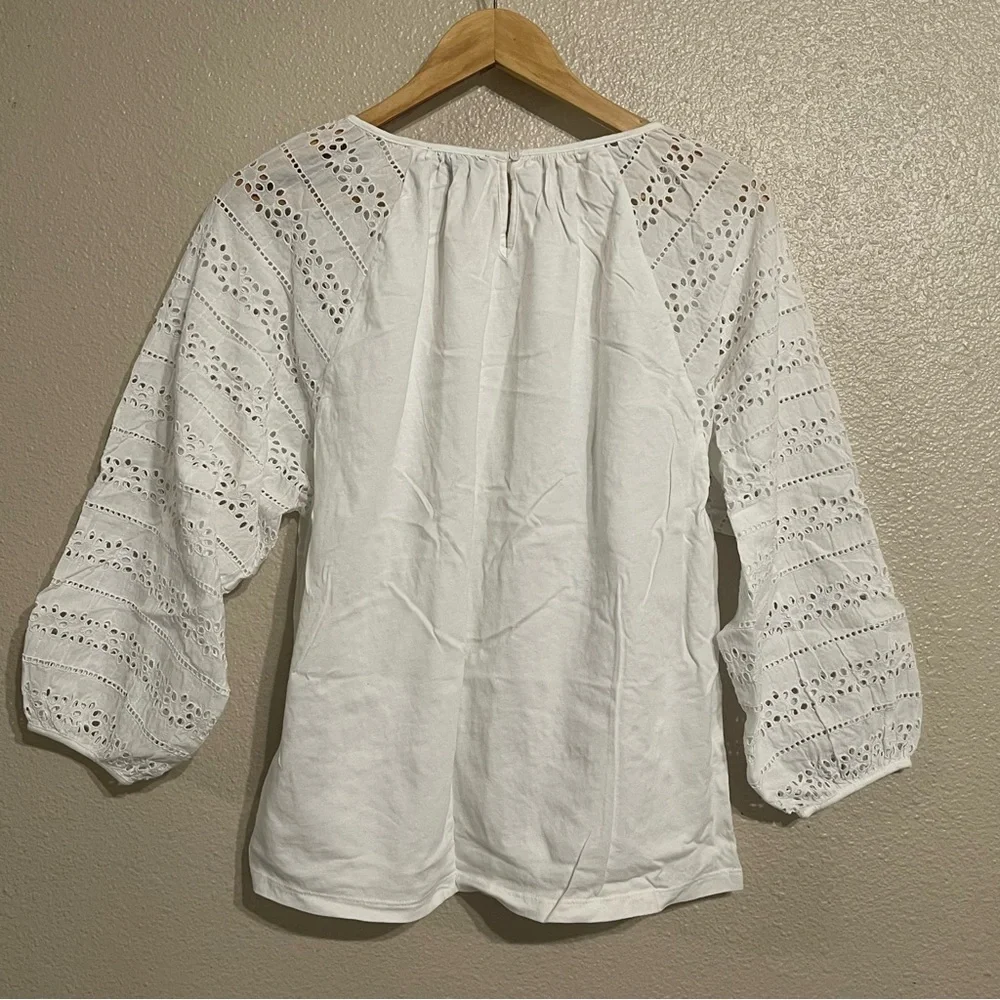 J.‎ Crew Classic White Cotton Top